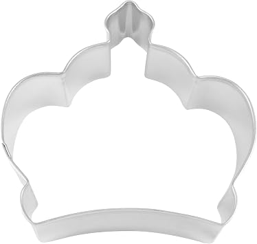 R&M Imperial Crown 3.5" Cookie Cutter - Royal & Princess-Themed Baking Tool for Cookies, Fondant & Crafts