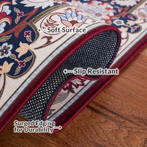 Tapete SAFAVIEH 2'6" x 4' Rojo y Azul miniatura 5