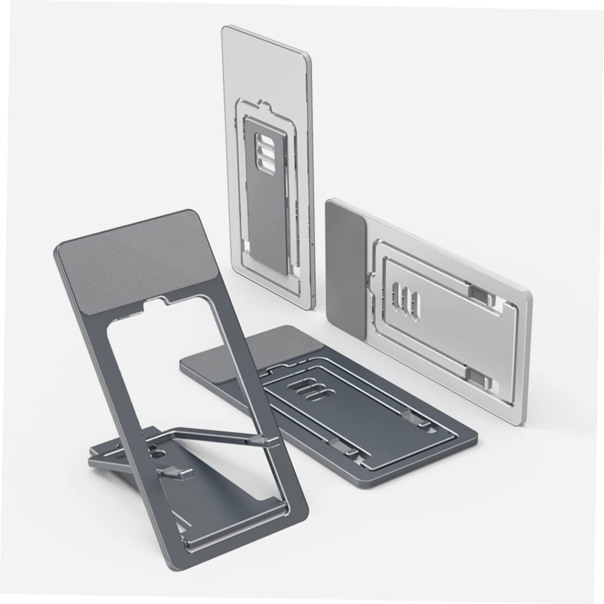 Gatuida 2pezzi Supporto Telefonico Regolabile e Pieghevole Per Scrivania Porta Tablet Con Design Antiscivolo Facile Da Trasportare e Adattabile Smartphone e Tablet Su Superfici Piane