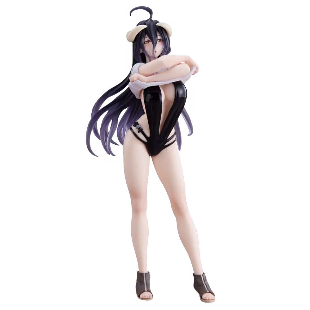 Zhongkaihua Swimsuit Anime Girl Figure Albedo Figure Standing Position PVC Statue Model Ornament Collectible