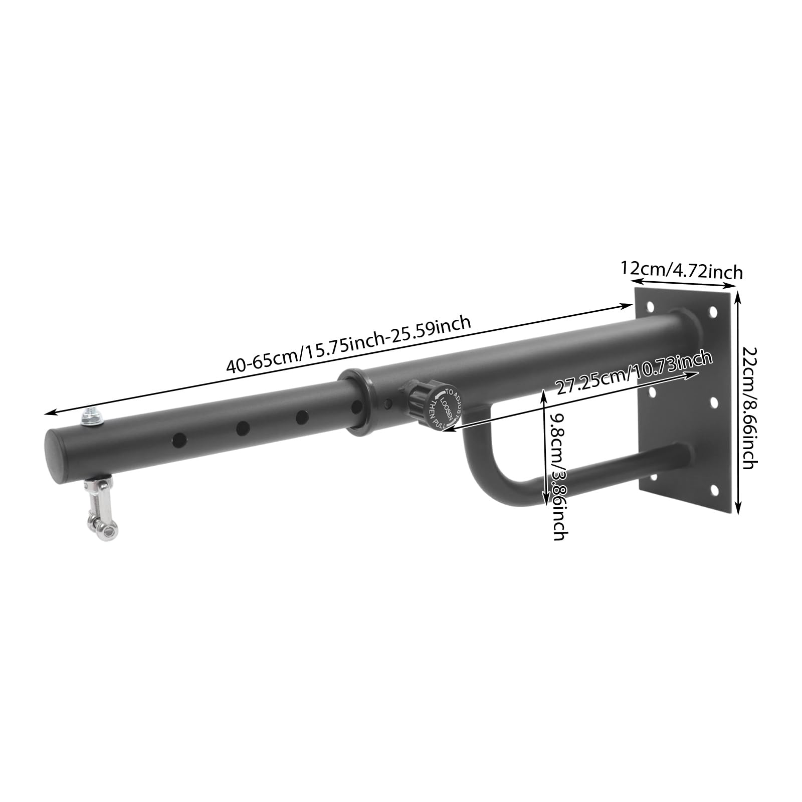 Soporte de pared para saco de boxeo de 5 niveles, gancho giratorio 360°, capacidad 150 kg