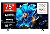 TCL 75P7K 75” QLED 4K HDR TV, Google TV, Smart TV (Dolby Vision & Atmos, Game Master, Motion clarity)