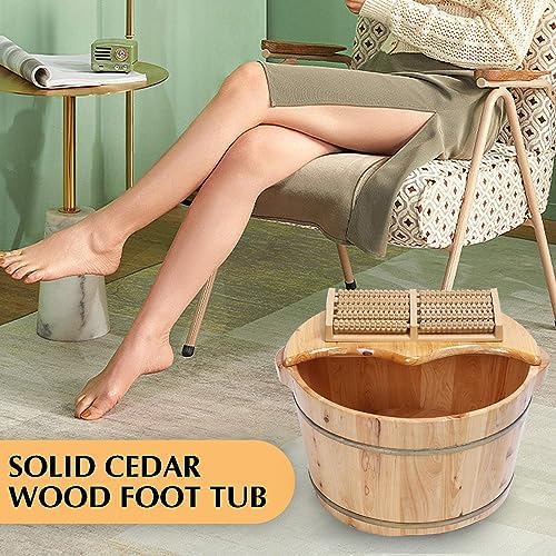 Revitalize Relax with Kaichenyt Wooden Foot Basin