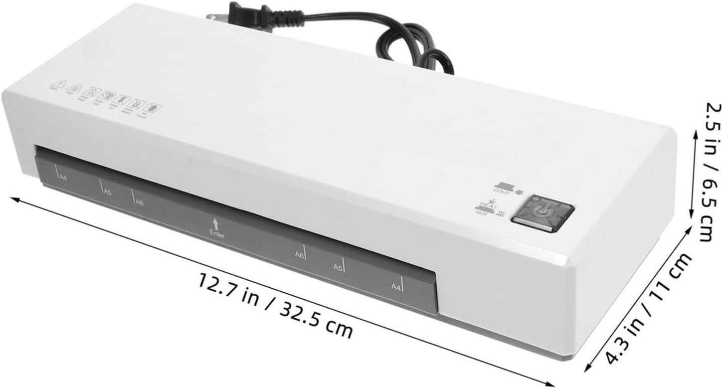 Fast Warm Up Thermal Laminator Machine with Photo Film Pouches Each Reliable Home Office Laminating Machine for Document Protection and Preservation