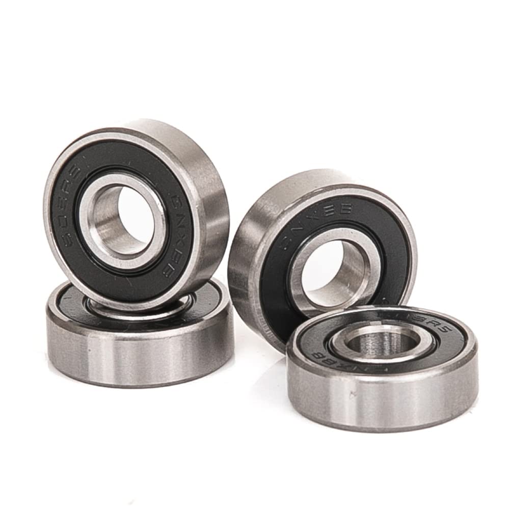 10 PCS 608-2RS Double Black Rubber Sealed Deep Groove Ball Bearings 8x22x7mm, Deep Groove Ball Bearing ABCE-3 Pre-Lubricated, Chromium Bearing Steel (608-2RS-BK, 10) 608-2RS-Black 10 image 5 of 6 B09N126SC7