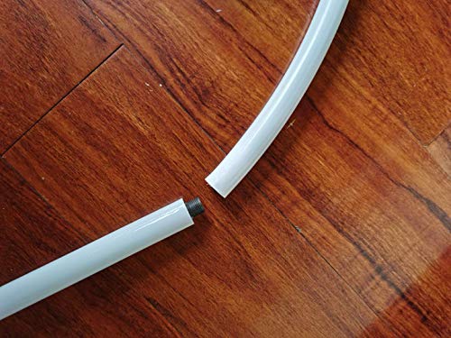 BEIFU FORM Fitting Room Curtain Rod of Clothing Store Changing Room Track Ring Shelf SYFZ-C-J (White Metal Rod, 120(47")) by BEIFU FORM - Image 2