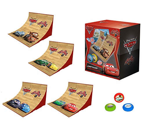 Dickie-Spielzeug 203089516 - Disney Cars 2 - Wheelies Jump Ramp, Rampe inklusiv 2 Wheelies, Rampe: 15 x 9 cm, sortiert – Bild 3