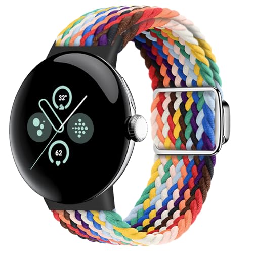 [JUNENTER] �ґg���C�o���h Google Pixel Watch 1/2/3/4 41mm 45mm �ƌ݊�������A[�A�b�v�O���[�h���ꂽ���΂͗����܂���] Pixel Watch ���X�g�o���h�p�̒��߉\�ȐL�k���i�C�����X�g���b�v ���f�B�[�X 