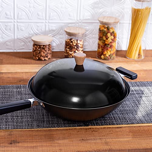 Joyce Chen 31-0066, 13.5-Inch Nonstick Steel Dome Lid For 14-Inch Wok Black #TOP1