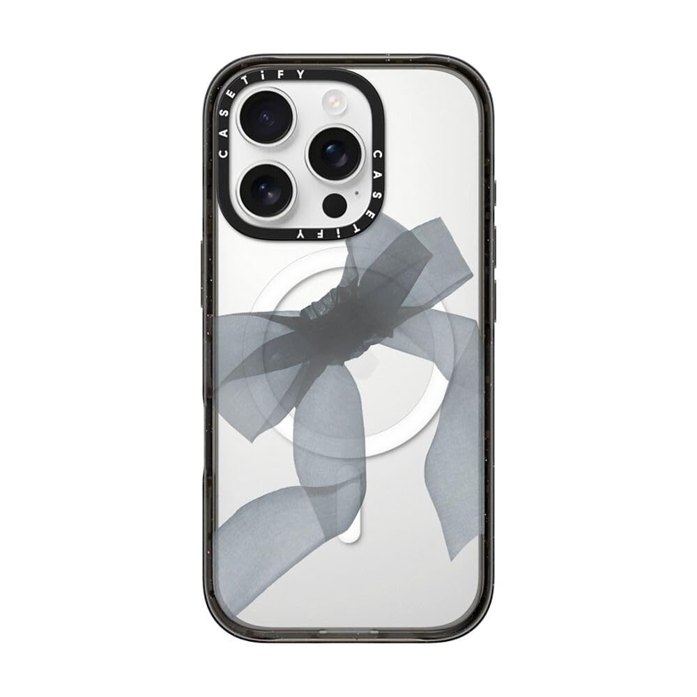 Y♡さま専用 CASETiFY リボンデザイン iPhoneケース　16pro Amazon.co.jp: CASETiFY Impact Black Organza Ribbon Case for