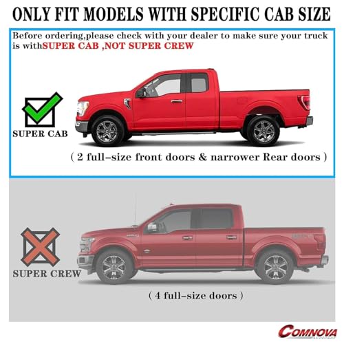 Image of COMNOVA Aluminum Running Boards for 1999-2016 Ford F250 F350 Super Cab