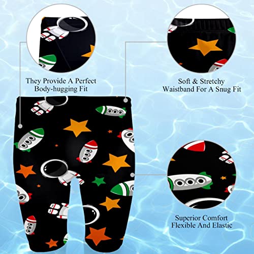 Maillot de bain homme cosmonautes séchage rapide noir