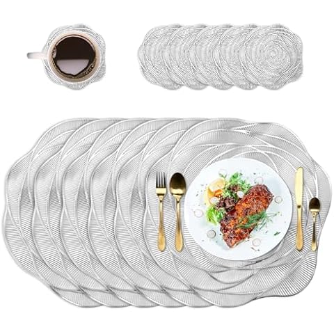 QZDAFFIC Large PVC Table Mats Set Cover