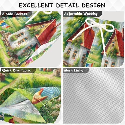 Farm Pond House Boys Swim Trunks Quick Dry Toddler Swimsuit Boy Swimwear Bathing Suits Board Shorts 3T Multi3