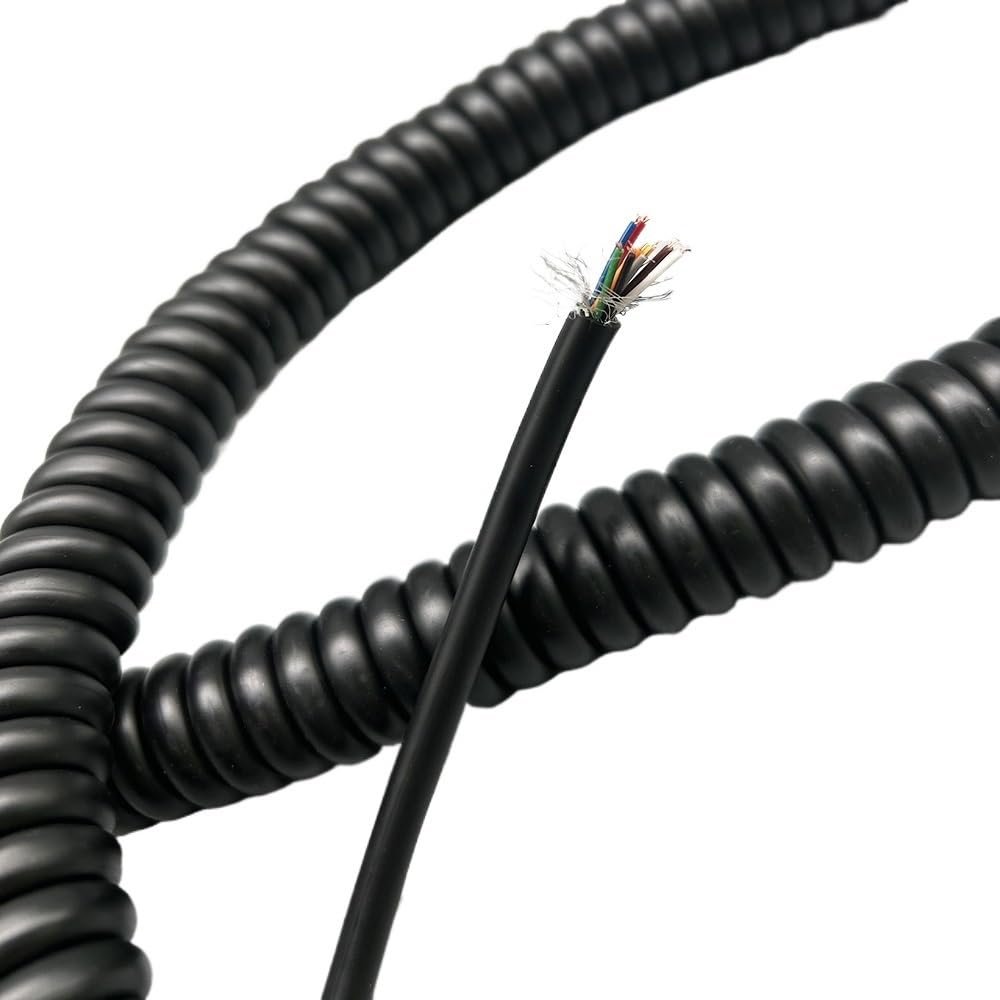 przewód elektryczny, 6/8/9C 0.2/0.3/0.5mm Sprężynowy Kabel Spiralny