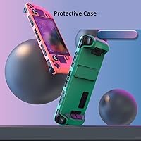 Vista 2 de Funda protectora colorida adecuada para Steam Deck Material de PC Funda protectora de cobertura total con soporte Sensación agradable para la piel