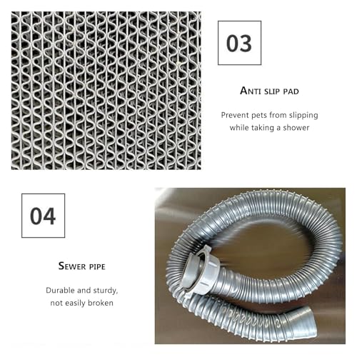 Banheira de cuidados para cães, banheira para animais de estimação, lavatório de chuveiro, lavatório