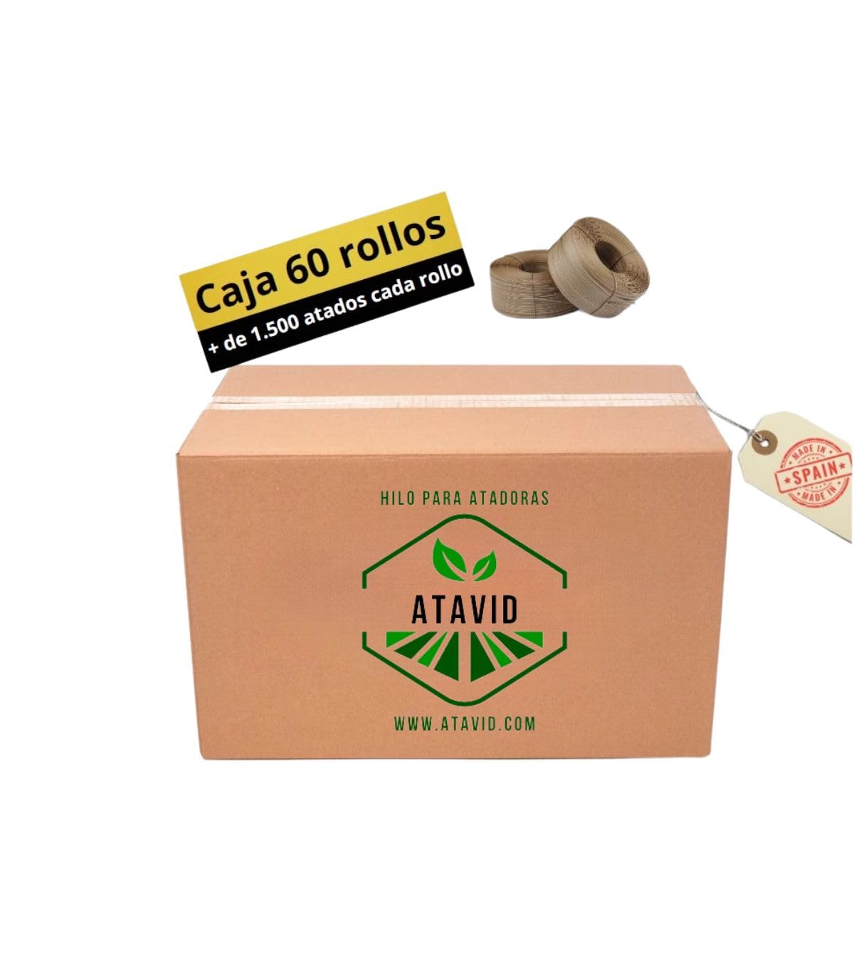 CAJA 60 BOBINAS DE 90 METROS HILO COMPATIBLE CON PELLENC