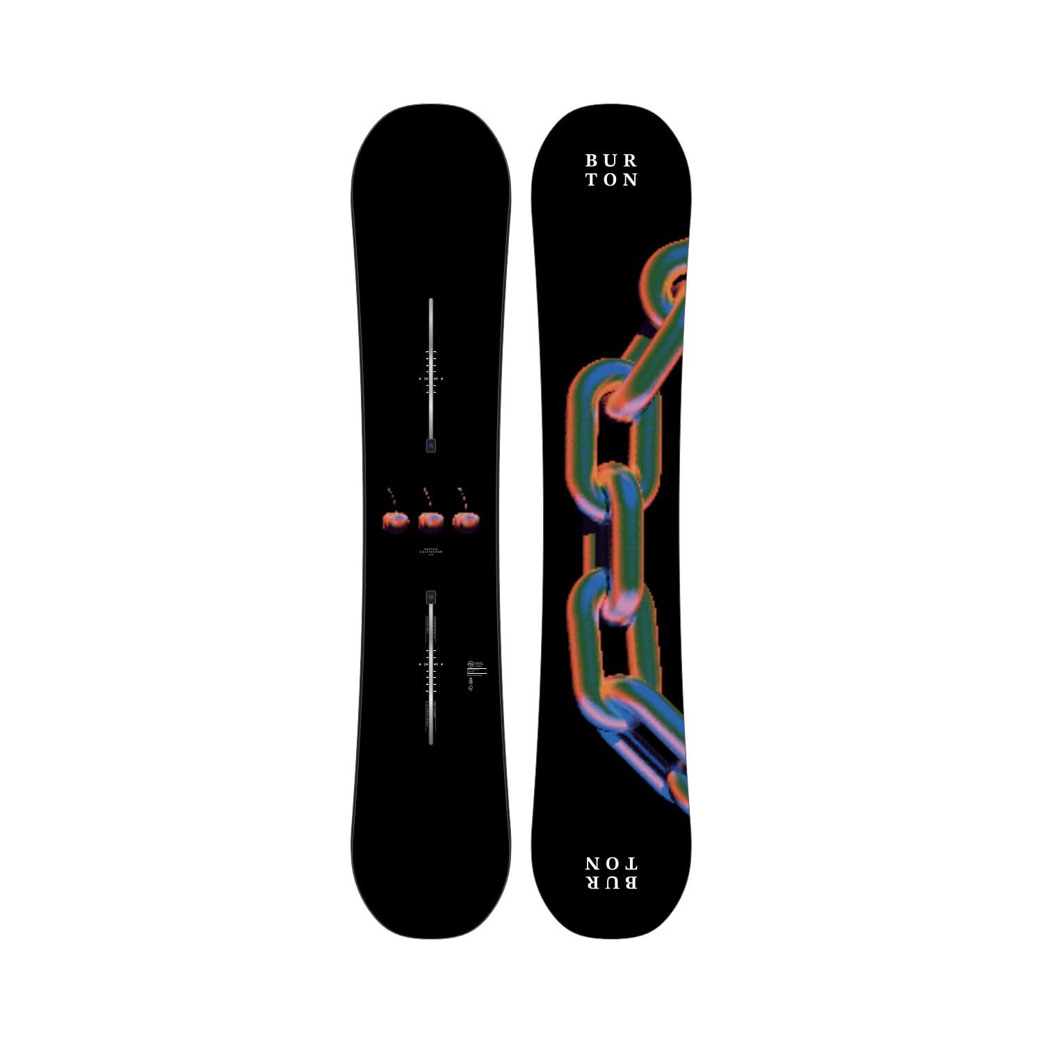 Burton - Tavola da snowboard Cultivator Flat Top Chain Link Uomo - Uomo - Dimensione 155 - Nero
