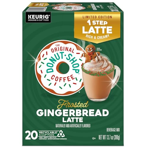 The Original Donut Shop One Step Latte, Frosted Gingerbread, Keurig Single Serve K-Cup Pods, 20 Count - image 2