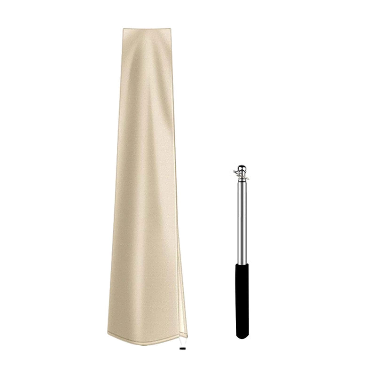 SECRET DESIRE™ Umbrella Parasol Cover Umbrellas Market Parasol Covers for Garden Yard Patio Beige 190Cm-image-37