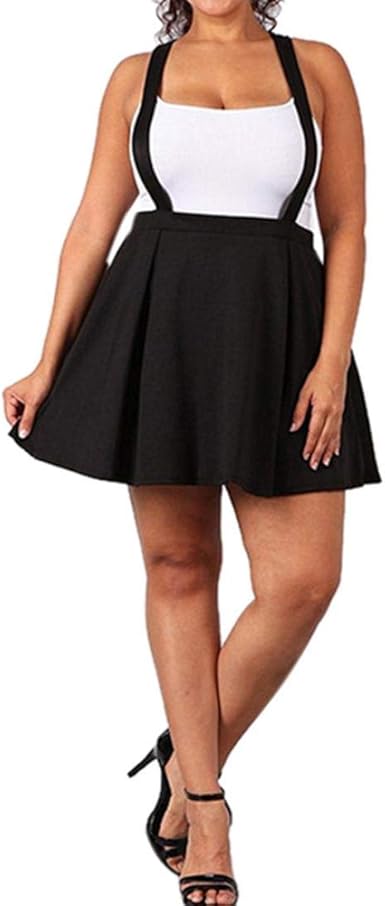 black mini skirt plus size
