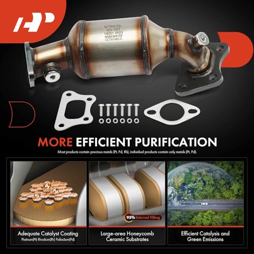 A-Premium Front Right Catalytic Converter Kit Direct-Fit Compatible with Cadillac SRX 2010-2011 3.0L, SRX 2012-2016 3.6L & Saab 9-4X 2011 3.0L, EPA Compliant by A-Premium - Image 6