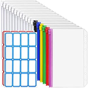 PAMENET 18 Stück A6 Reißverschluss Versandtaschen