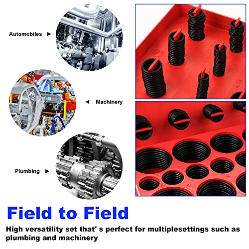 Set di 407 guarnizioni in gomma O-Ring di tenuta