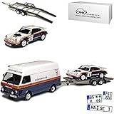 vw lt 28 maße Aus Resin mit Plastikteilen Porsche 911 mit VW LT 3er Set Rallye 1000 Pistes Rothmans Nr 331 1/18 Otto Mobile Modell Auto