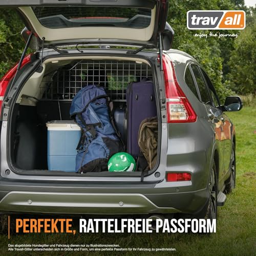 Travall Dog Guard & Divider Bundle Compatible with Skoda Octavia Estate (2004-2009) | Vehicle Specific Trunk Guard & Luggage Barrier Load Separator Heavy Duty Powder Coated Steel Pet Barrier