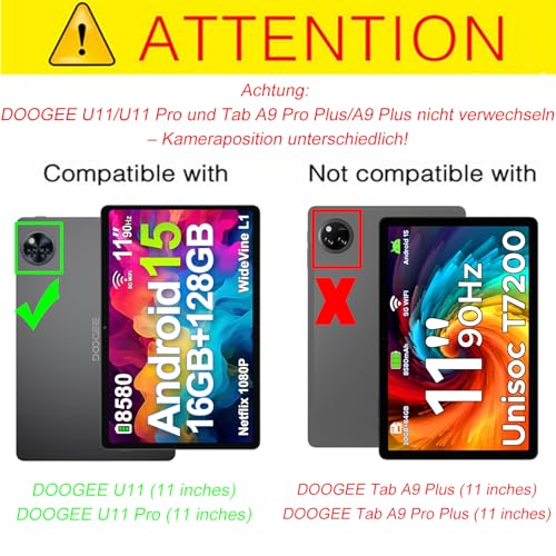 Funda silicona DOOGEE U11 Pro 2025 para tablet Android 15 de 11 pulgadas 2