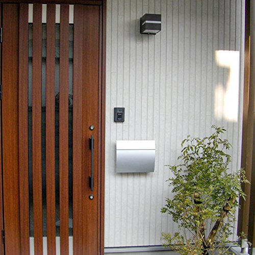 Katanabox Mb-4801 Modern Design Mailbox Wall Mount Contemporary Stainless Steel Postbox With Lock And Key Large Letterbox For House 14” X 12” X 4.1”(Silver : Mail Box Label Not Written) #TOP2