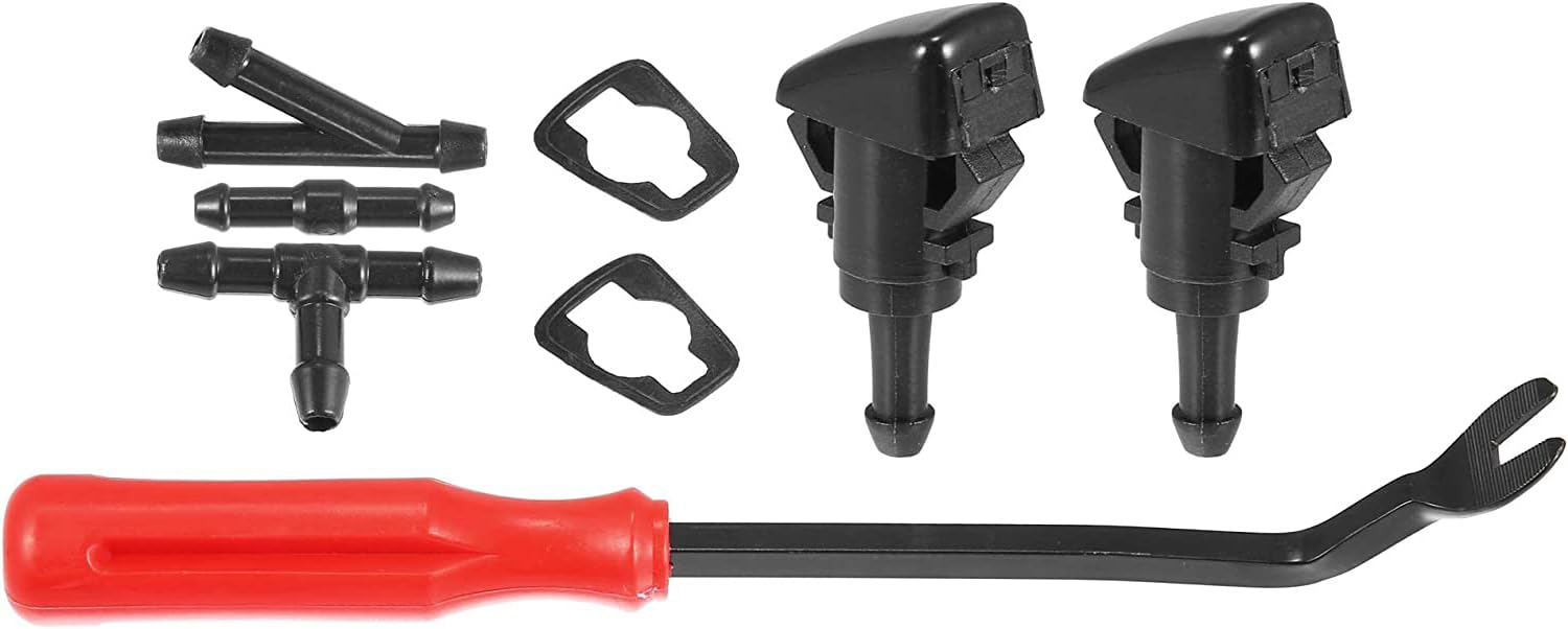 MACHSWON 8pcs Front Windshield Wiper Washer Nozzle Spray Jet Kit Replacement for Chrysler 300 PT Cruiser 2006-2010 for Chrysler Town and Country 2006-2010 for Jeep Compass 2007-2010 4805742AC