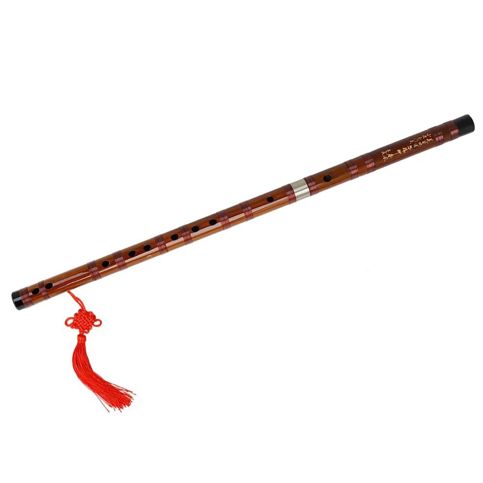 Instrumento de flauta de bambú Flauta De Bambú Para Principiantes Práctica De Clarinete Instrumento Principal Tradicional(Dark Red)