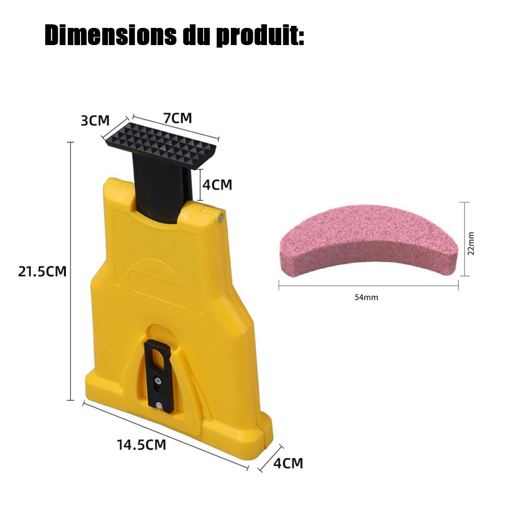 Affuteur Chaine Tronçonneuse,Affuteuse De Chaine Tronconneuse,Affuteur Tronconneuse,Avec 6 Pierres, Précision Instantanée Pour Coupe Efficace (1)