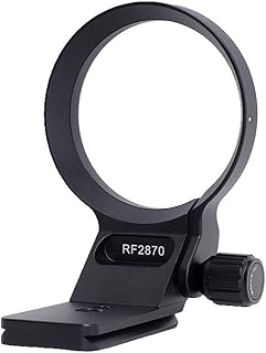 iShoot 74.5mm CNC Lens Collar Tripod Mount Ring Compatible with Canon RF 28-70mm F2L USM, Lens Support Holder Bracket Bottom is Arca-Swiss Fit Quick Release Plate Dovetail