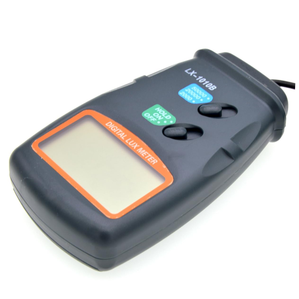 Mipcase Misuratore di Luce Portatile Lx1010b Display Digitale Lcd, Range di Misura 1-50.000 Lux, Design Compatto in Plastica Nero per Uso in Medico e Hotel