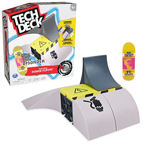 Tech Deck Power Flippin kit rampe pour s'entraîner au fingerboard sans écran à 6 ans