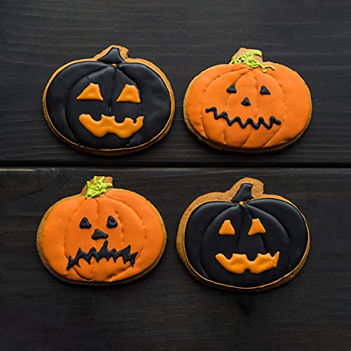 Halloween Cookie Cutter Set, 6 Pcs Stainless Steel Biscuit Cutters - Pumpkin, Bat, Ghost, Witch's Hat, Cat, Pumpkin Man For Halloween Party Decorations #TOP7