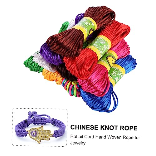 Cordón de satén de rata para pulsera de hilo y nudos chinos 8