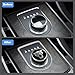 AJLOTMO Panel Frame Cover Trim Accessories Gear Shift Knob Cover Decoration Trim Emblem Sticker Compatible with Jaguar XF XE XJ F-Pace (Black-A)