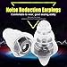 Earplugs, High Fidelity 27dB Noise Reduction Anti Noise Earplugs Concert Drummer Party Hearing Protection (Black)