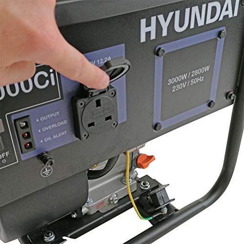 Hyundai Petrol Converter Generator, 3.6kVA, 3000W Portable, Lightweight, Portable Power Generator, - Image 4