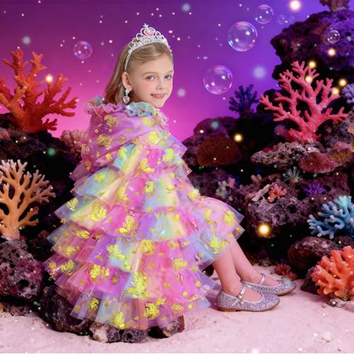 Disfraz Princesa Sirena para Niñas 3-8 años miniatura 5