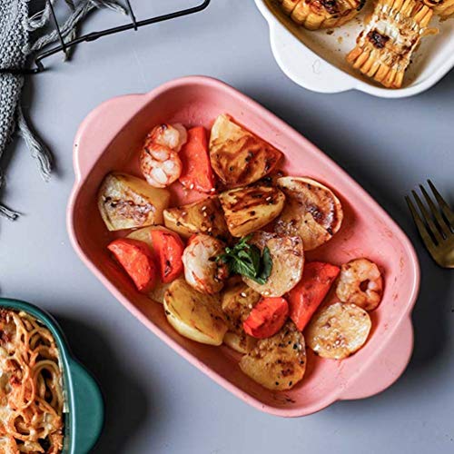 Plat de cuisson en céramique rose pour éviter les gâteaux collés - 6