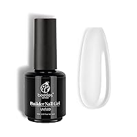 Vista 1 de Beetles - Esmalte de uñas de gel 5 en 1, gel fortalecedor y gel para florecer uñas, 0.5 onzas líquidas, esmalte de gel transparente UV LED