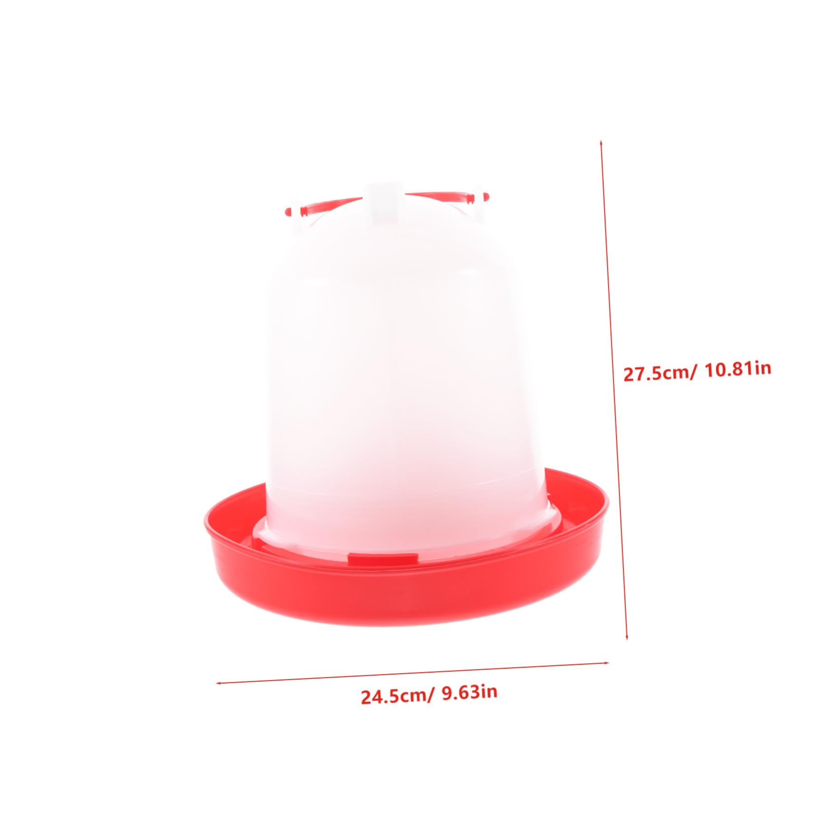 VICASKY 5l Capacity Poultry Water Dispenser Self Chicken Waterer for Hens Poultry Water Feeding Dispenser Tray for Chicken Pigeon Quail