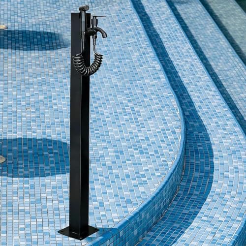 Columna de agua de jardín de acero inoxidable 304, poste de grifo al aire libre con válvula de latón, tubo anticongelante para riego e hidrante de incendios, espiga decorativa para fuente de patio