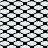 customcargrills 16'x48' Perforated GT Grill Mesh Sheet - Gloss Black - Shipped Flat, 0.37 x 0.75 inch ellipse hole opening, 0.065' thick Aluminum, powder coated, Made in USA